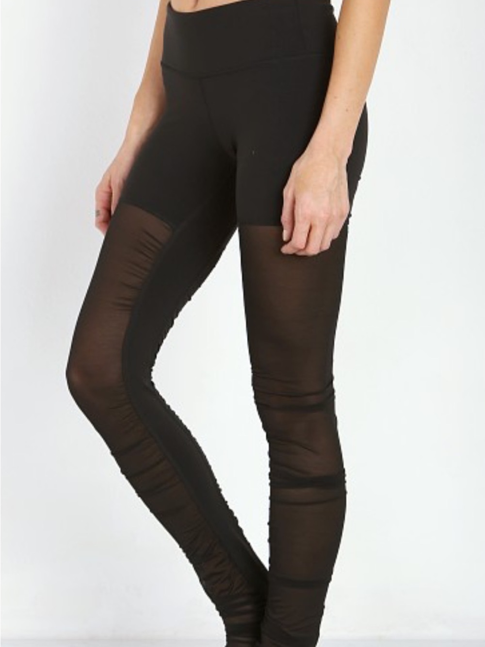 ALO Yoga Black Goddess Mesh Leggings